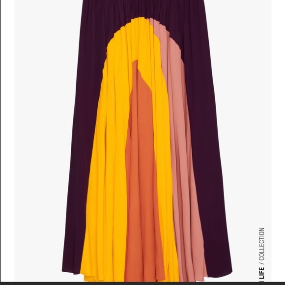 ZARA NWT LONG HIGH WAIST FLOWING SKIRT size small - Picture 3 of 8